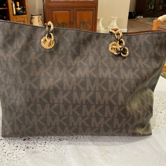 Michael Kors totes/shoulder brown canvas - Picture 3 of 6